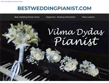 Tablet Screenshot of bestweddingpianist.com